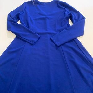 Flirty  Blue Long Sleeve Dress